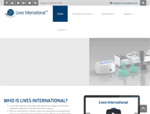 Tablet Screenshot of lives-international.com